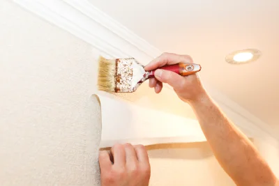 Pose de papier peint à Trégonneau — revêtements muraux et toiles de verre